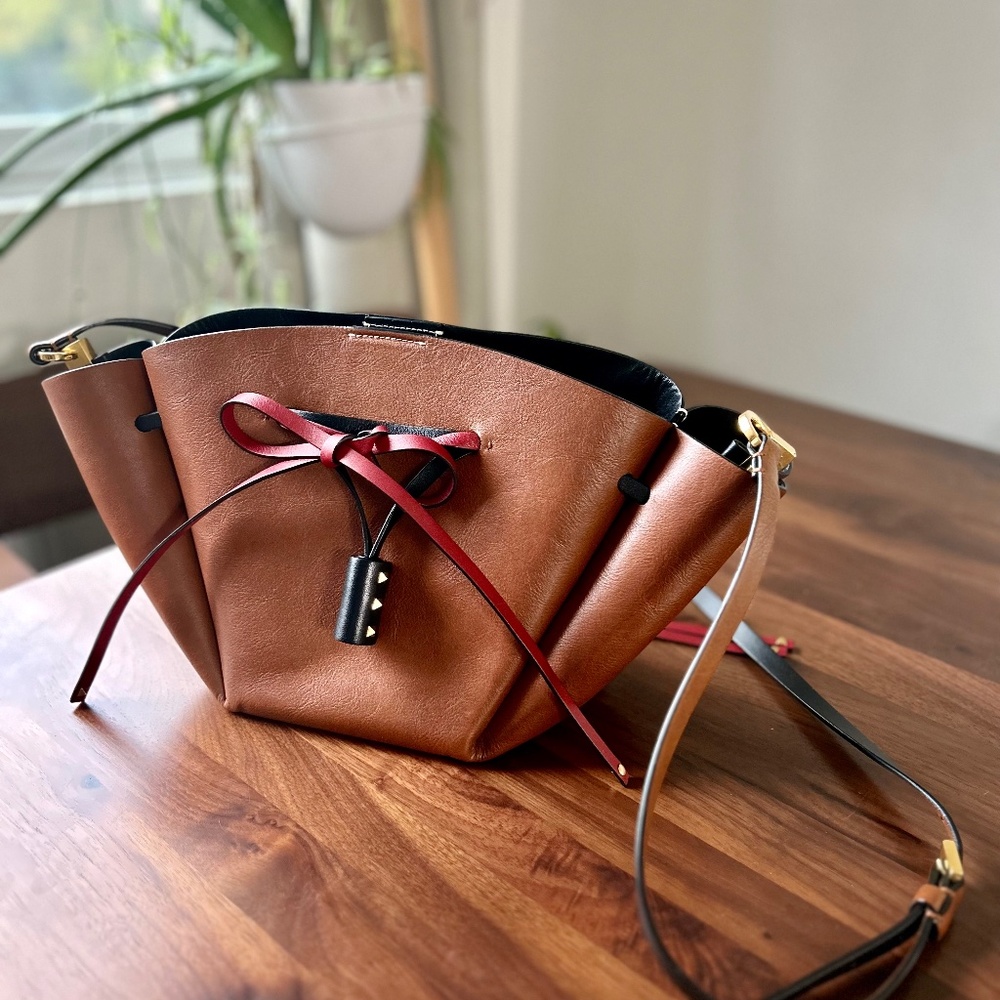 VLogo Signature Collection - Valentino Garavani Leather Bucket Bag!